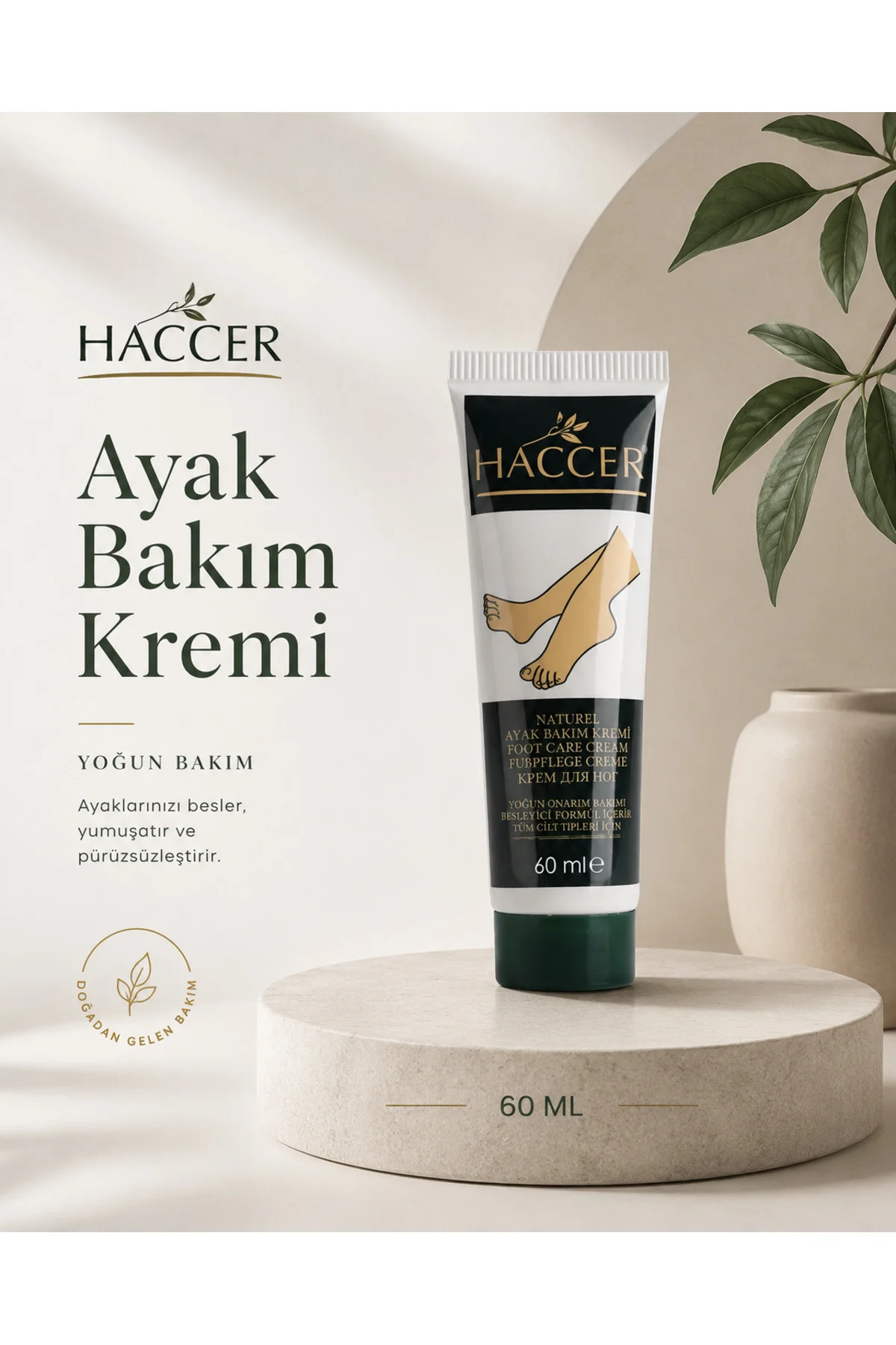 Doğal Ayak Nemlendirici Çatlak Bakım Kremi 60 ml