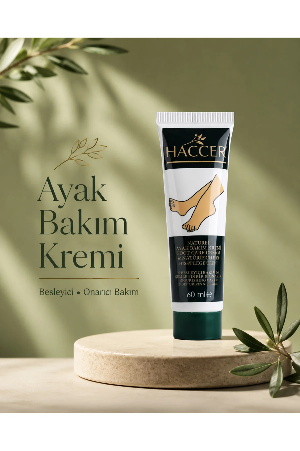 Doğal Ayak Nemlendirici Çatlak Bakım Kremi 60 ml
