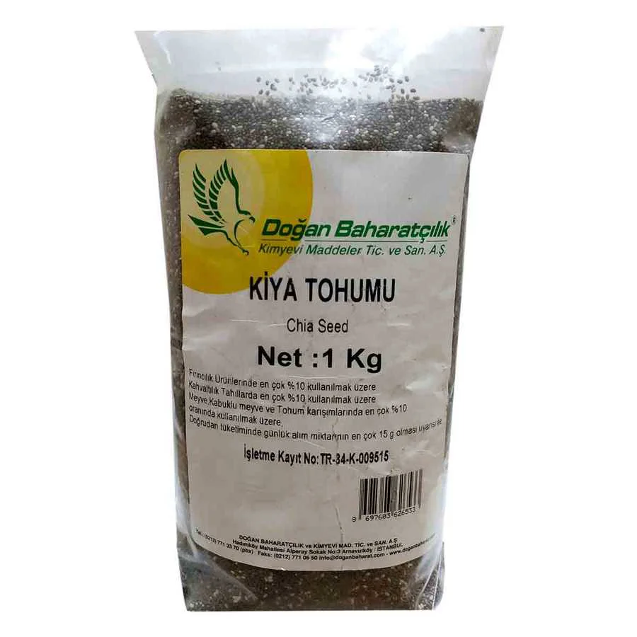 Doğal Chia Tohumu 1000 Gr - Omega-3 ve Lif Kaynağı Süper Gıda
