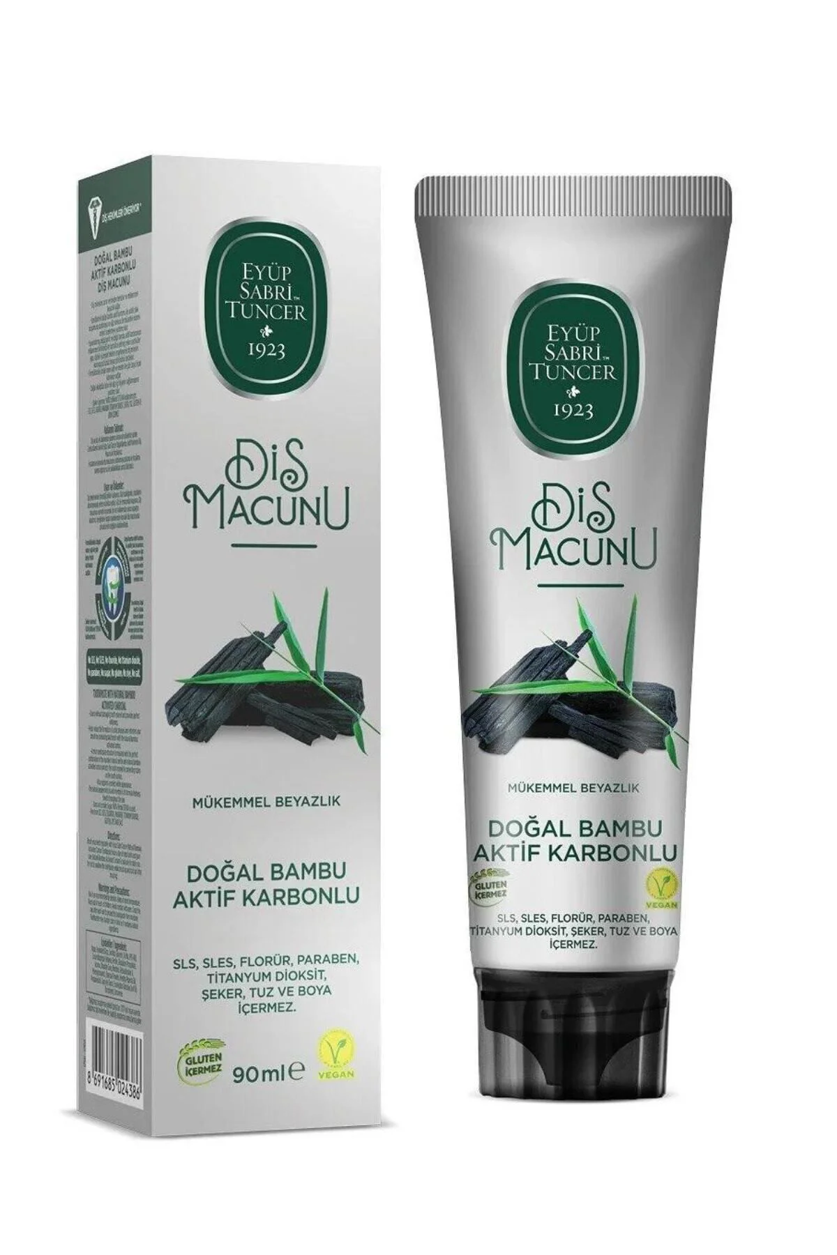 Doğal Diş Macunu 90 Ml Karbon + Bambu + Misvak + Nane Doğal Diş Macunu 90 Ml Karbon + Bambu + Misvak + Nane