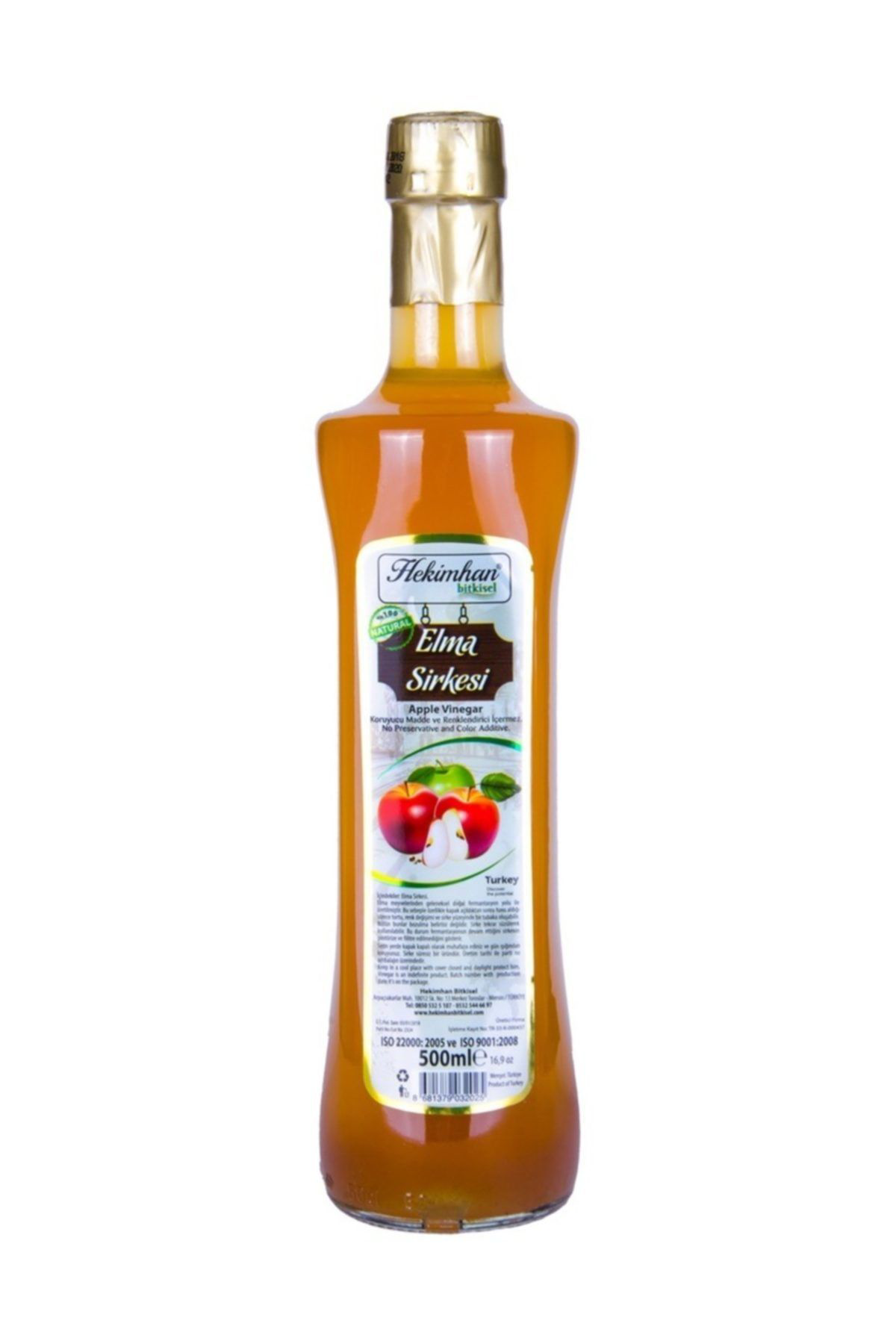 Hekimhan Doğal Elma Sirkesi 500 Ml