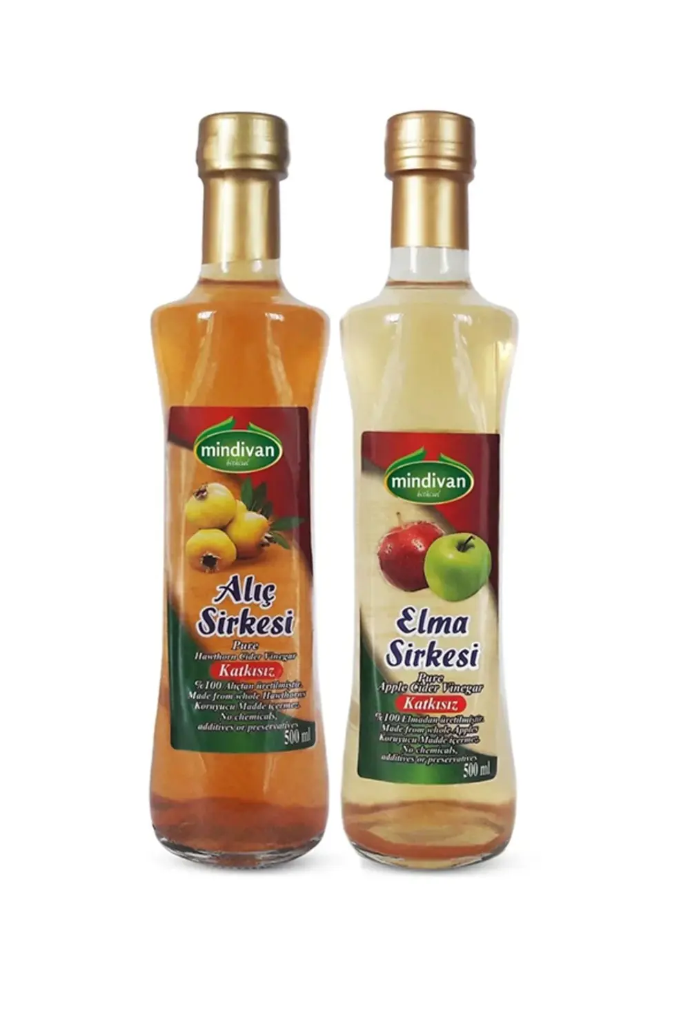 Doğal Elma Sirkesi 500 Ml, Alıç Sirkesi 500 Ml