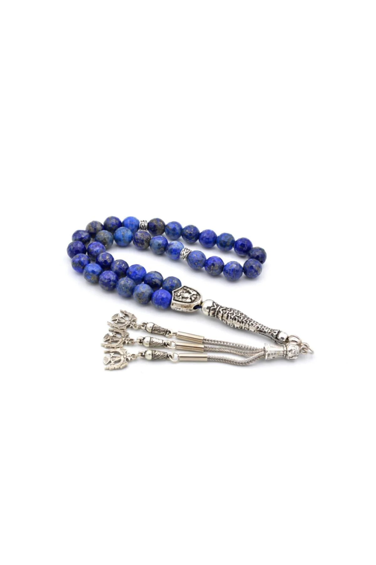 Doğal Faset Kesim Lapis Lazuli Tesbih 1.kalite Doğal Taş