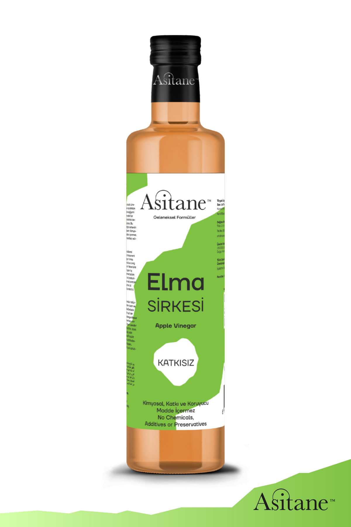 Asitane Doğal Fermantasyon Elma Sirkesi- Apple Cider Vinegar 500 Ml