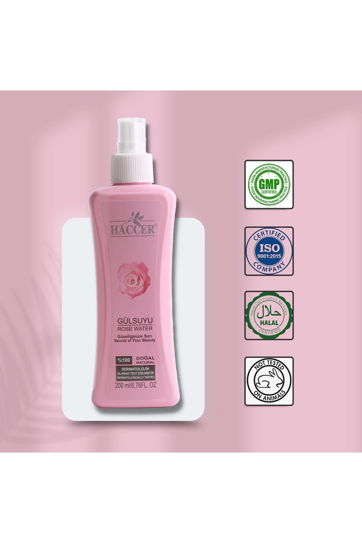 Doğal Gül Suyu Gözenek Sıkılaştırıcı Tonik