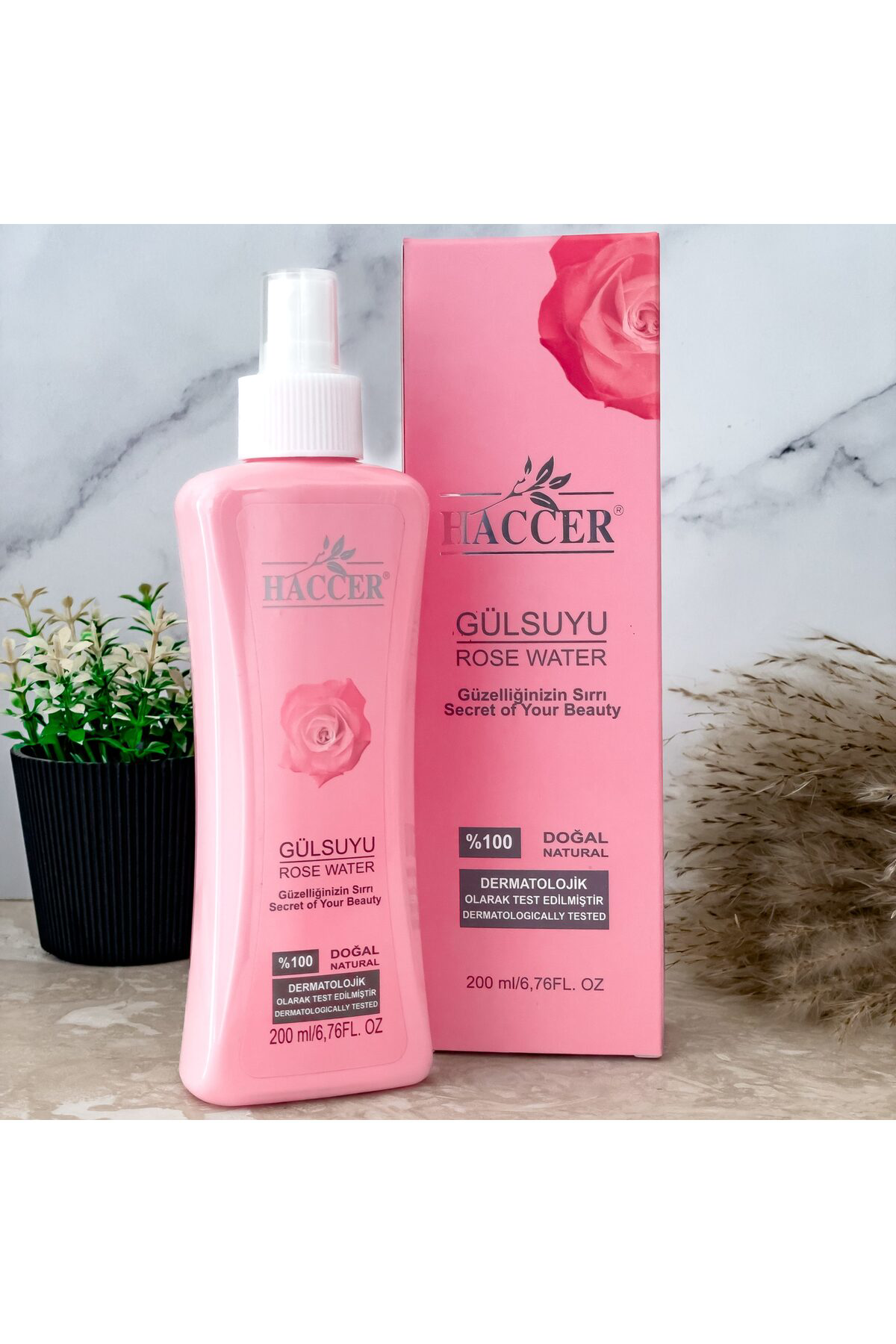 Doğal Gül Suyu Gözenek Sıkılaştırıcı Tonik