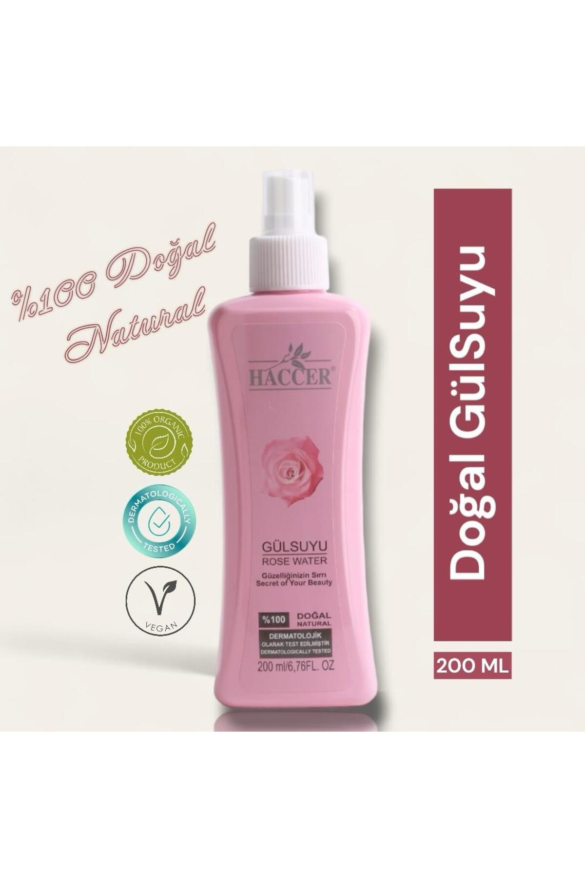 Doğal Gül Suyu Gözenek Sıkılaştırıcı Tonik