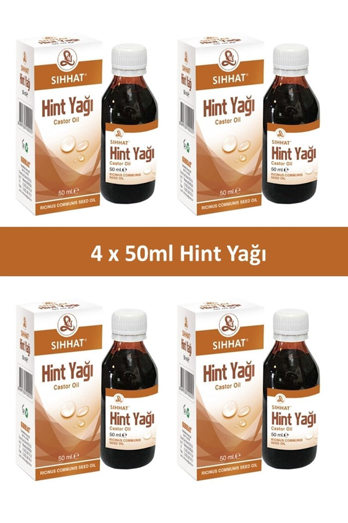 Doğal Hint Yağı 4 x 50 ml