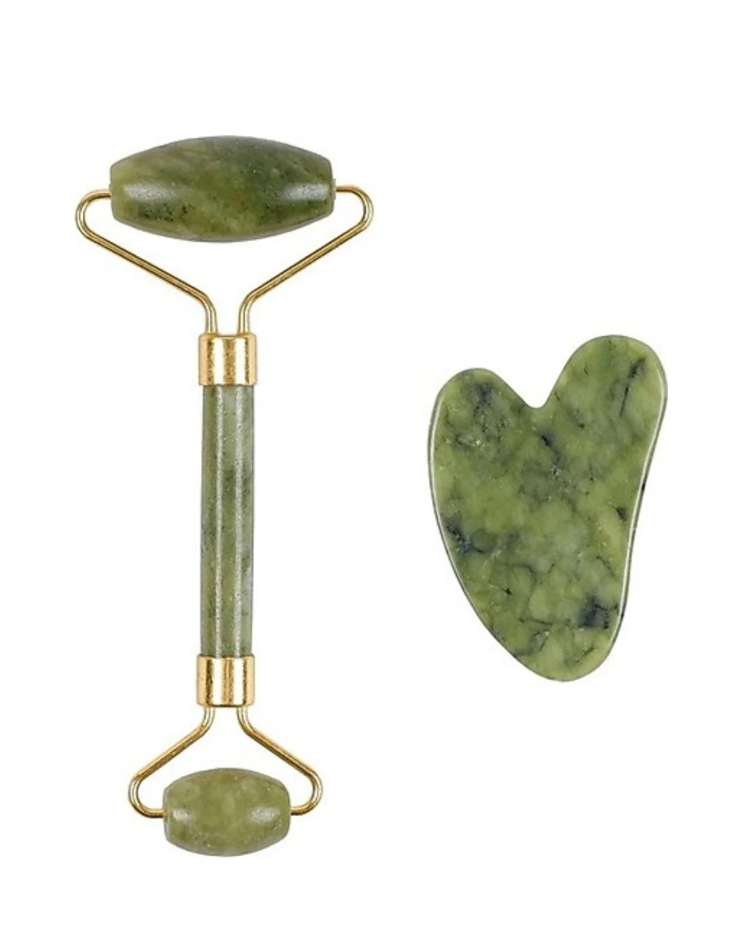 Doğal Jade Stone Yüz Masaj Seti Cilt Bakım ve Rahatlatıcı Bakım