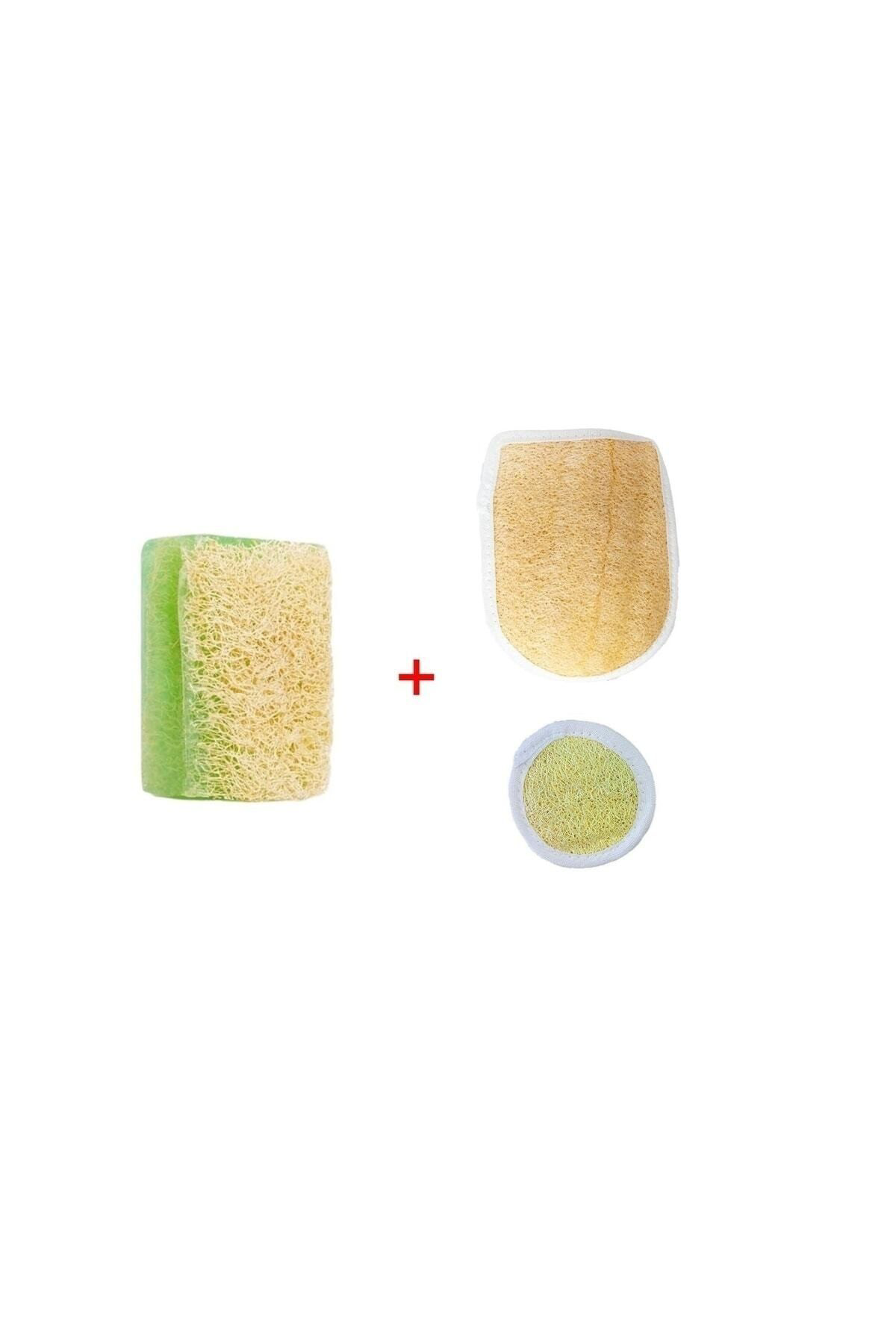 Trendmilano Doğal Kabak Lifli Aloe Vera Sabunu Doğal Kabak Lifli Banyo Kesesi