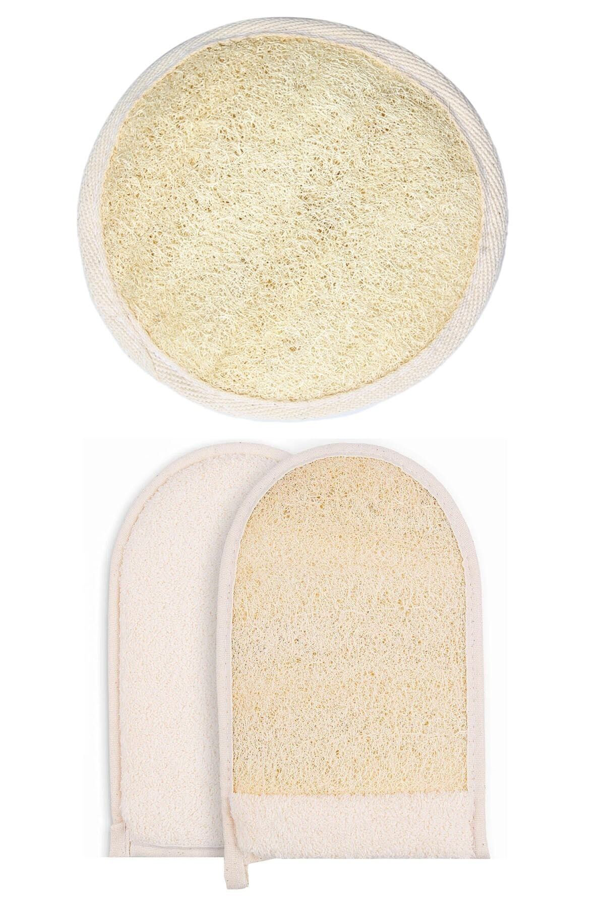 Trendmilano Doğal Kabak Lifli Yüz Ve Vücut Kesesi Ve Doğal Kabak Lifi Kesesi 