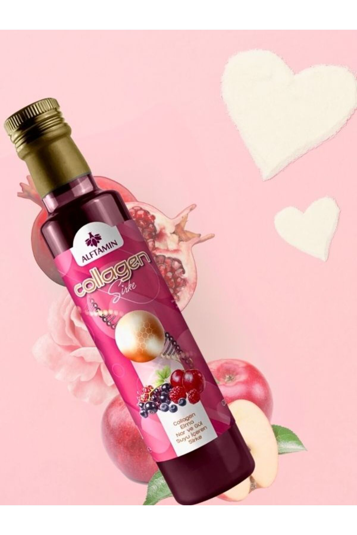 Alftamin Doğal Katkısız Collagen Sirke 500 Ml Kolajen