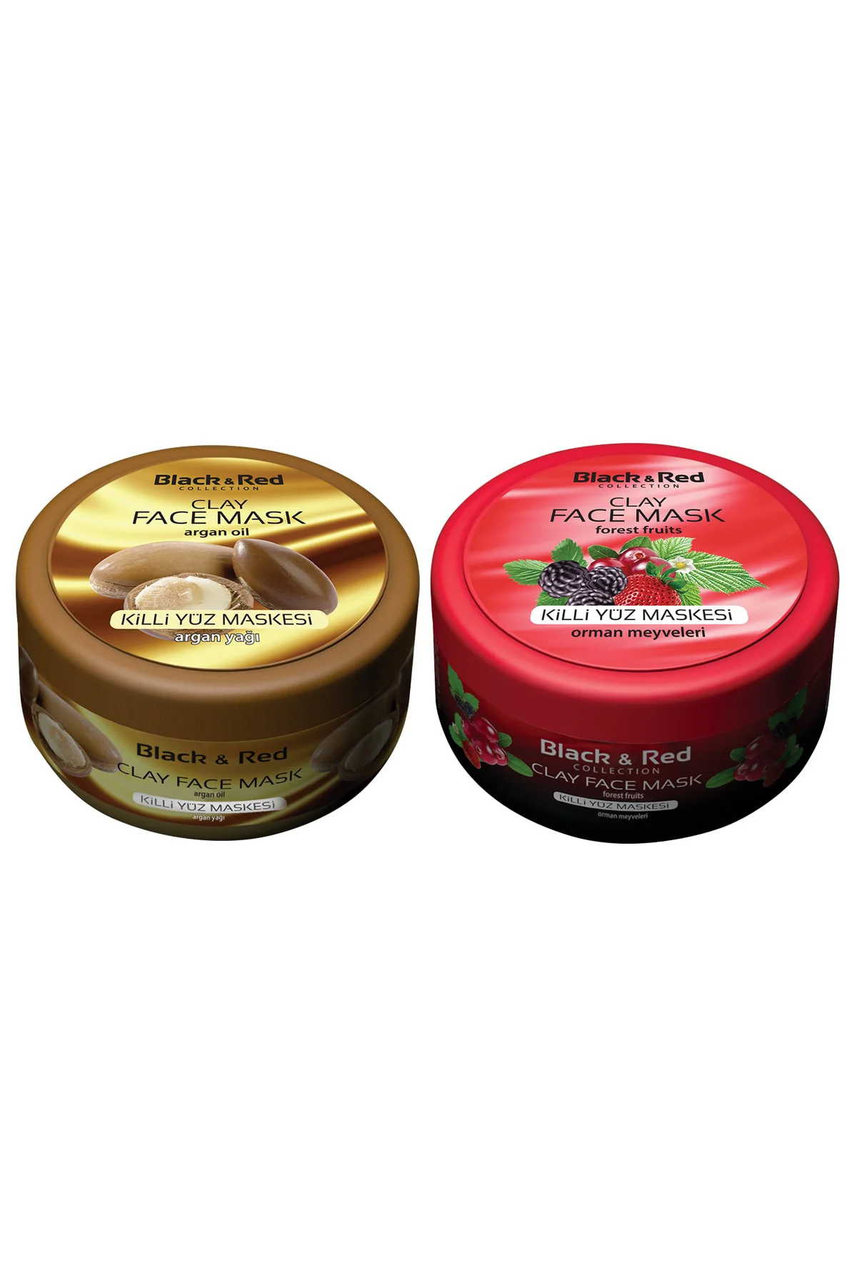 Doğal Kil Maskesi Argan, Orman Meyveli 400 gr x 2