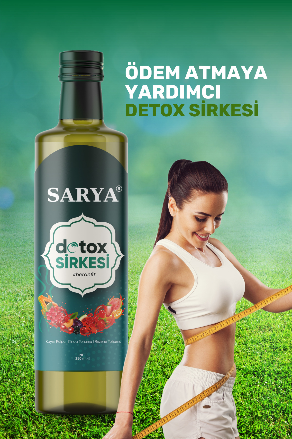 Sarya Doğal Kinoa Tohumu Detox Sirkesi 250Ml