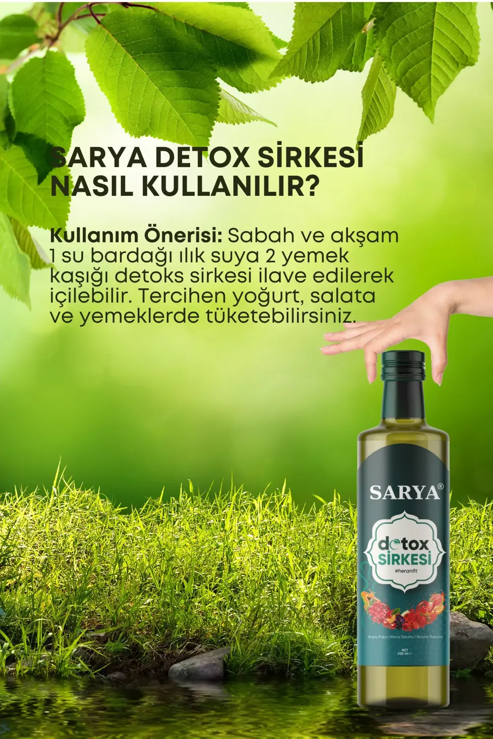 Doğal Kinoa Tohumu Detox Sirkesi 250ml