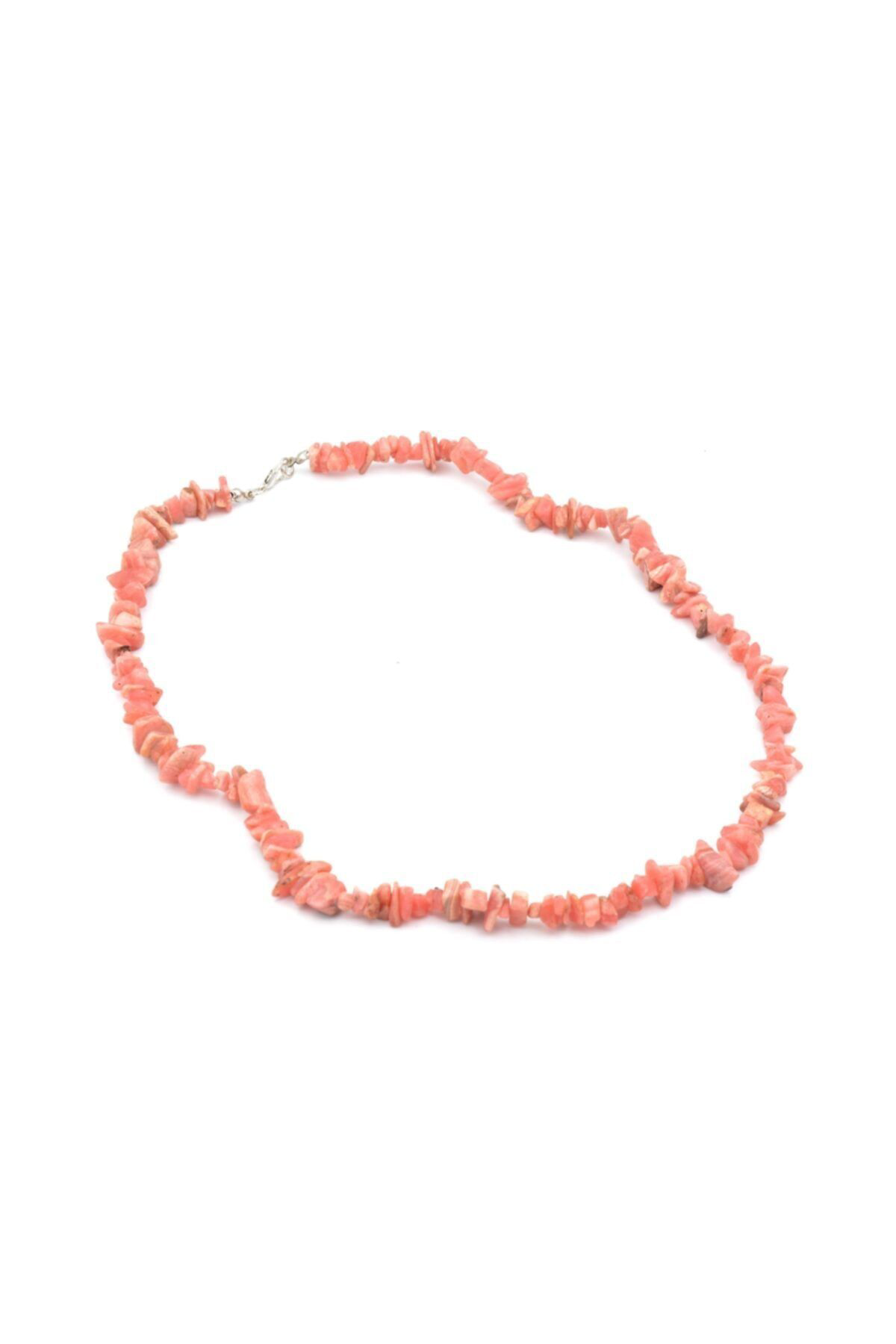 Doğal Kırık Taş Rodokrozit Taşı Kolye 1.kalite Doğal Taş