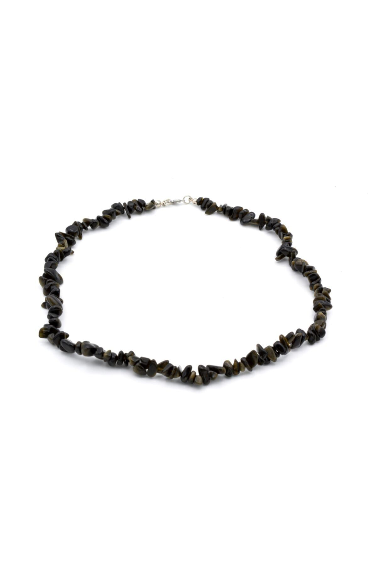 Doğal Kırık Taş Rainbow Obsidyen Taşı Kolye 1.kalite