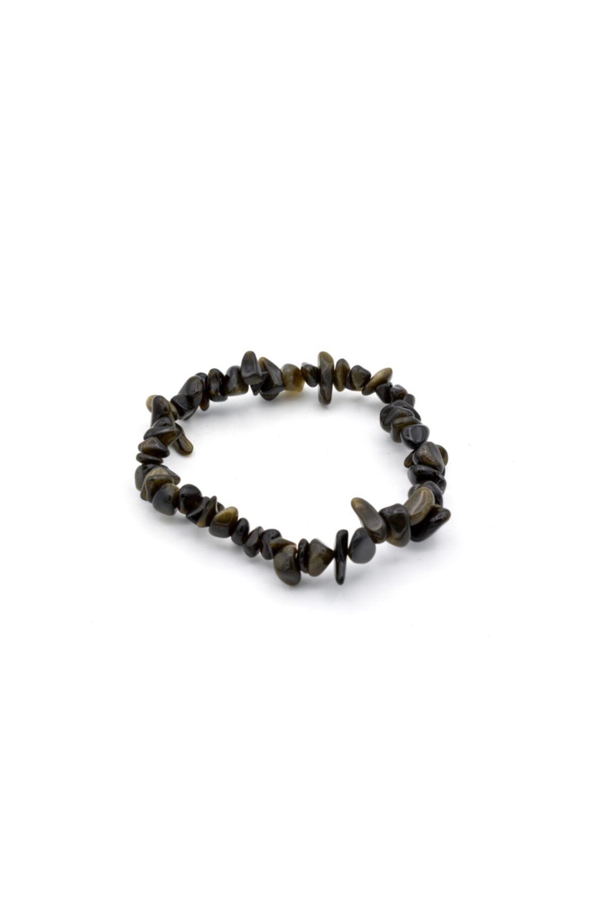 Doğal Kırık Taş Rainbow Obsidyen Taşı Bileklik 1.kalite
