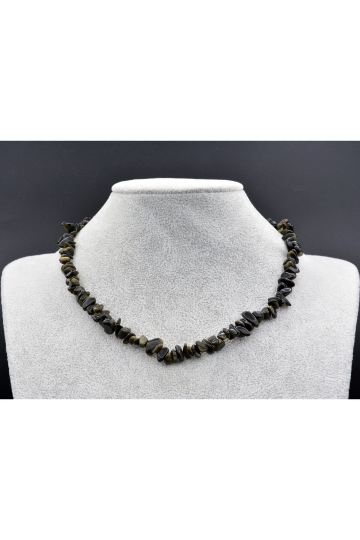 Doğal Kırık Taş Rainbow Obsidyen Taşı Kolye 1.kalite