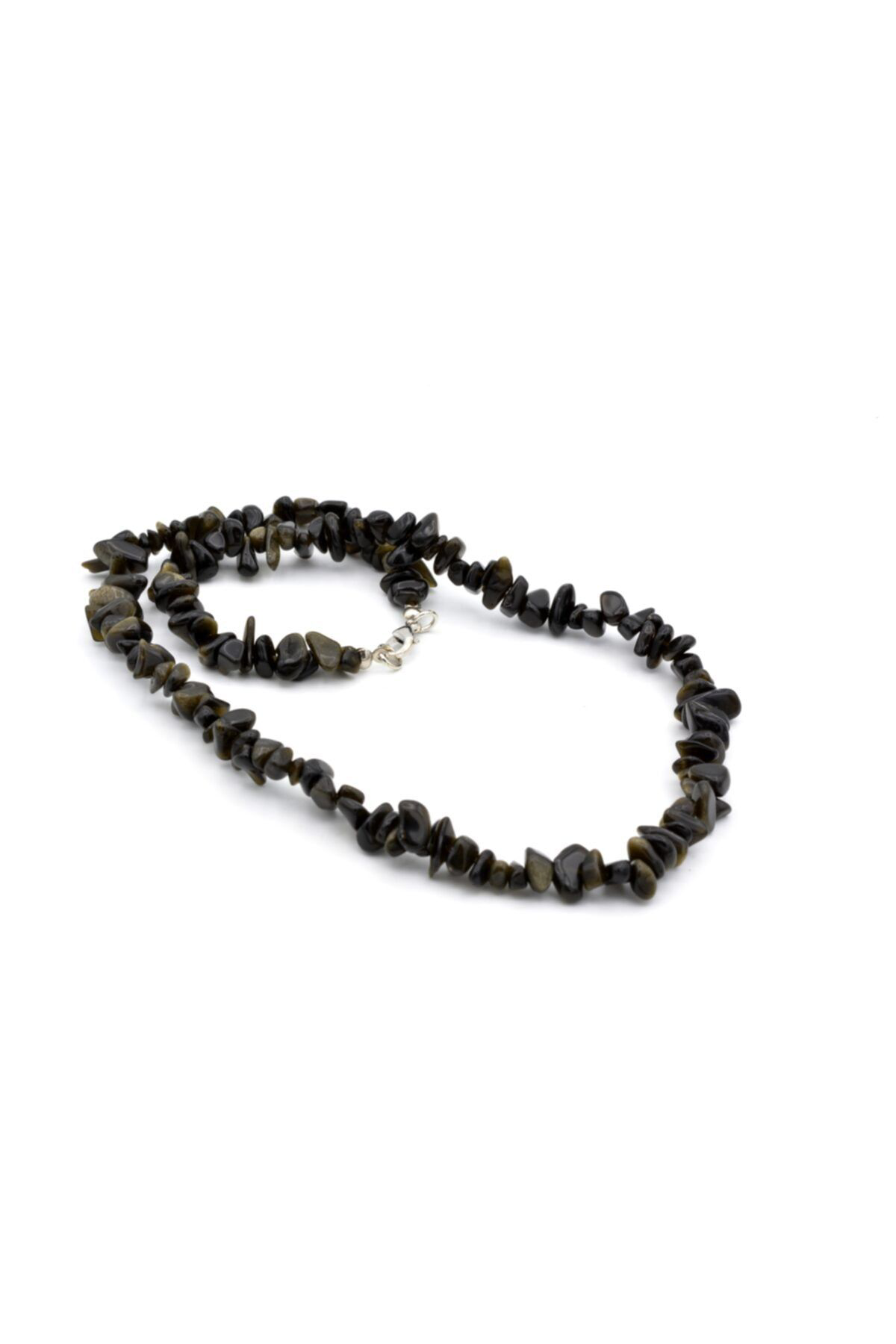 Doğal Kırık Taş Rainbow Obsidyen Taşı Kolye 1.kalite