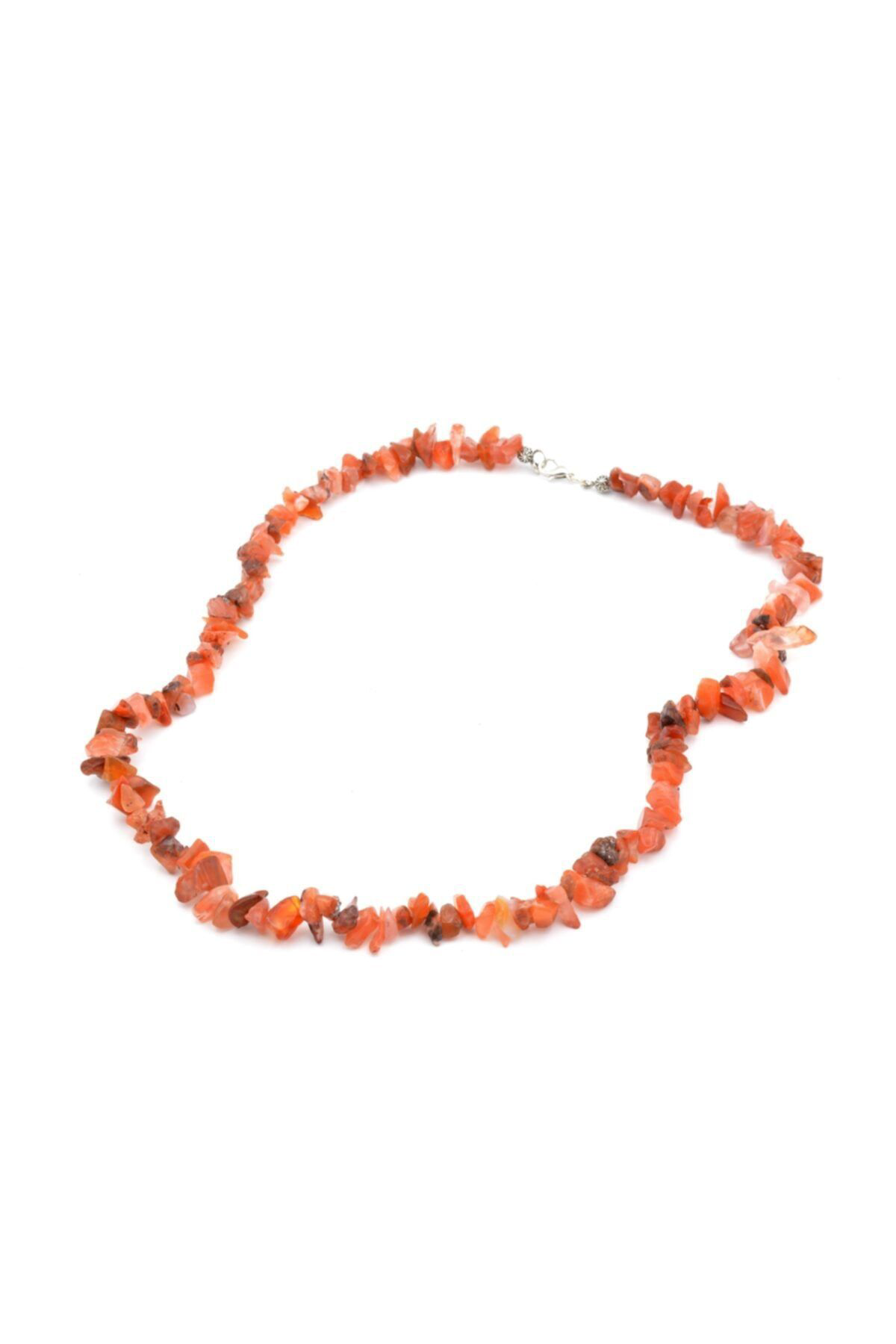 Doğal Kırık Taş Yemen Akik Taşı Kolye 1.kalite 002