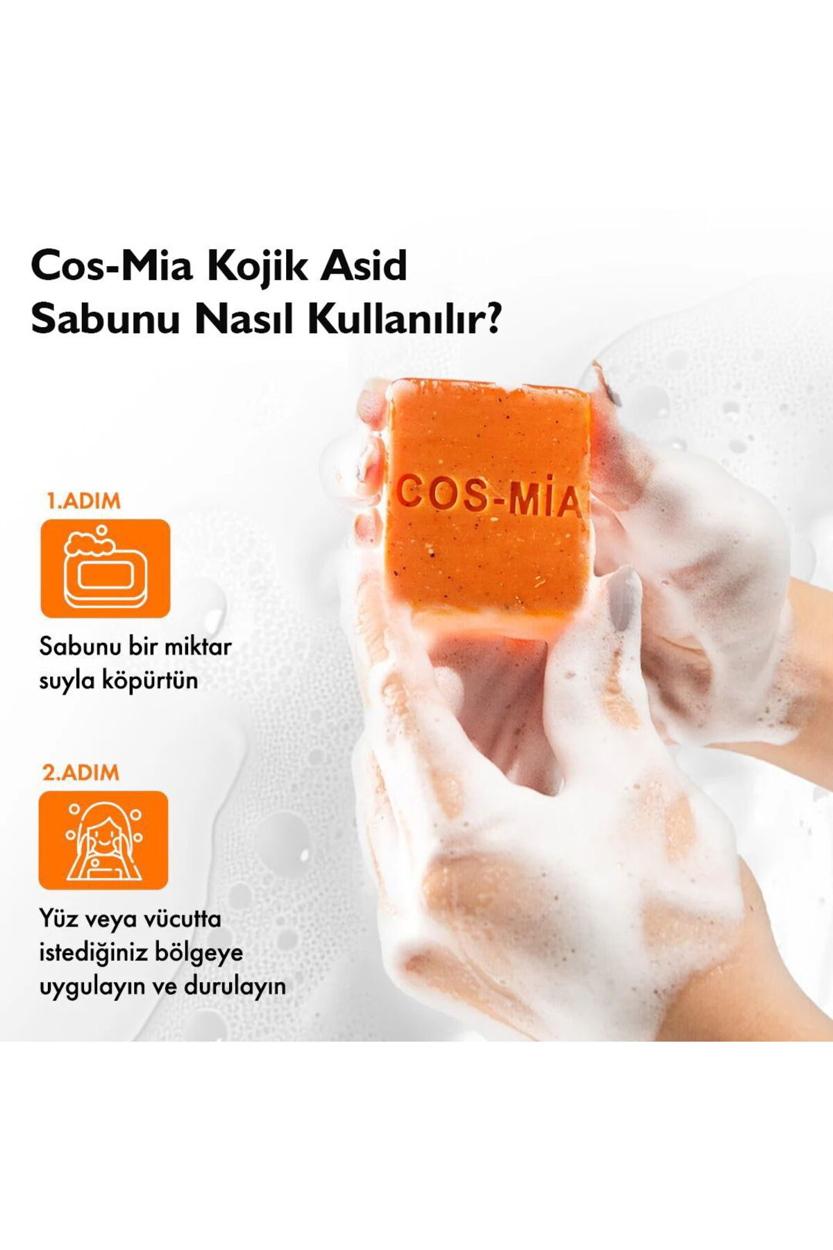 Doğal Kojik Asit Sabunu Zerdeçal Limon Kabuğu Içerikli Kojic Acid