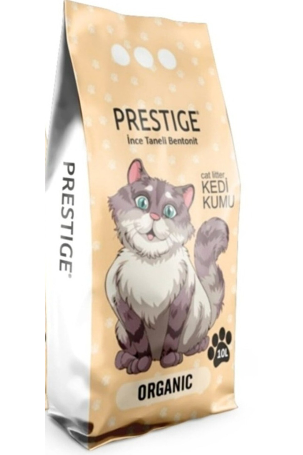 Doğal Kokusuz İnce Taneli Topaklaşan Bentonit Kedi Kumu 10 L