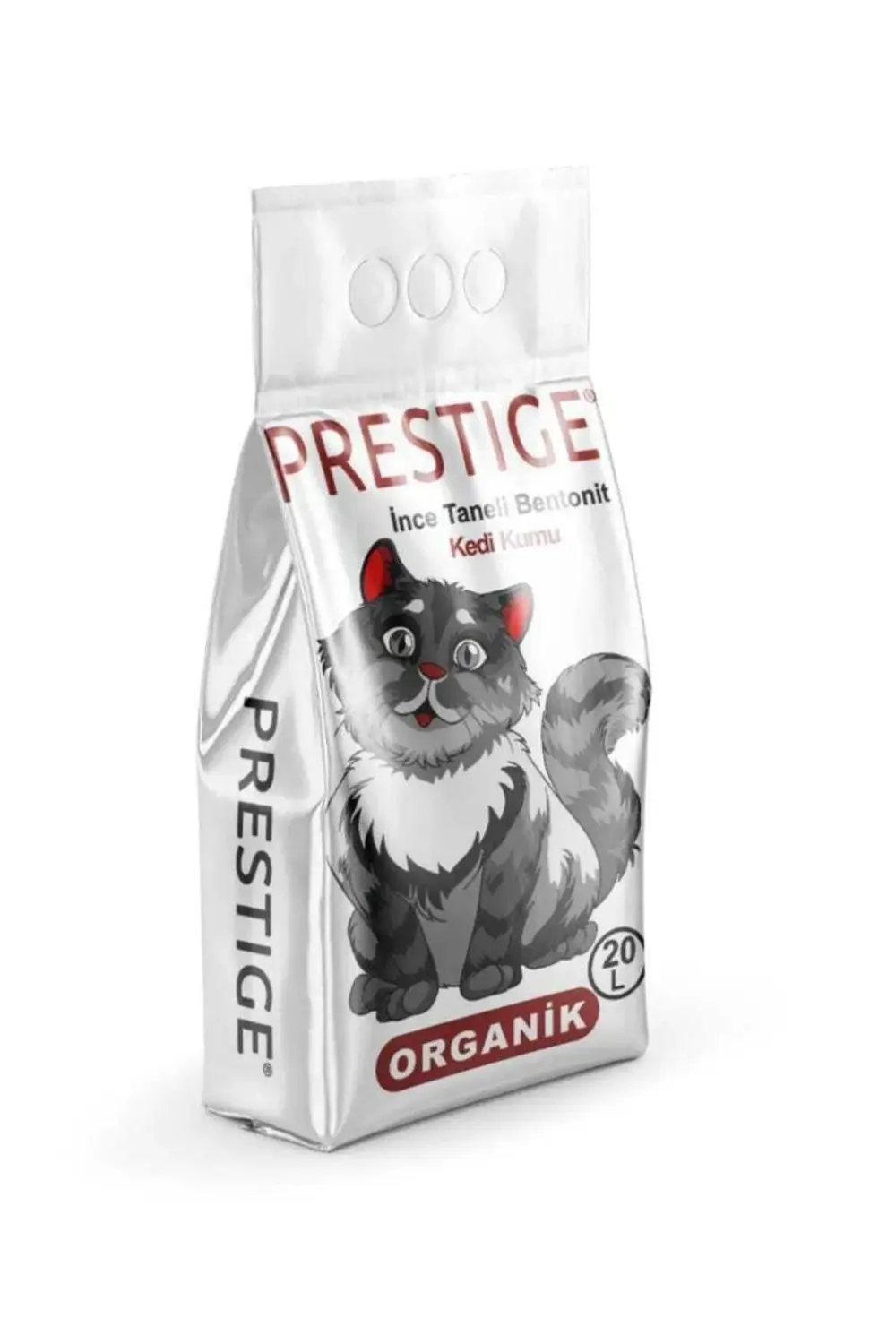 Doğal Kokusuz Ince Taneli Topaklaşan Bentonit Kedi Kumu 20l