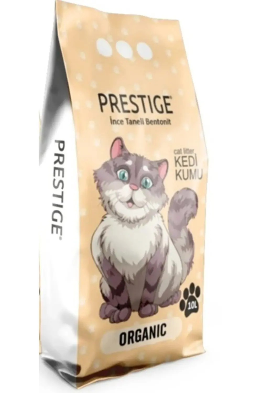 Doğal Kokusuz İnce Taneli Topaklaşan Bentonit Kedi Kumu 10 L