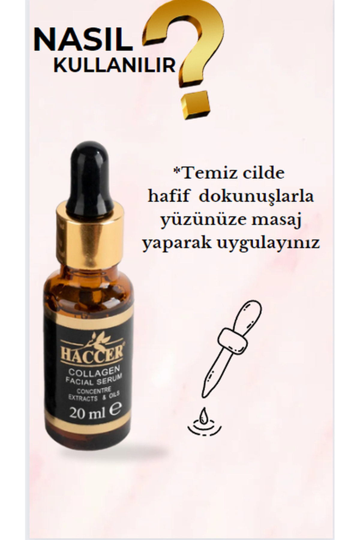 Haccer Doğal Kolajen Serum 30 Ml Yüz Serumu