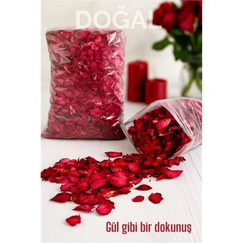 Doğal Kurutulmuş Gül Yaprakları – Dekoratif, Aromatik ve Romantik