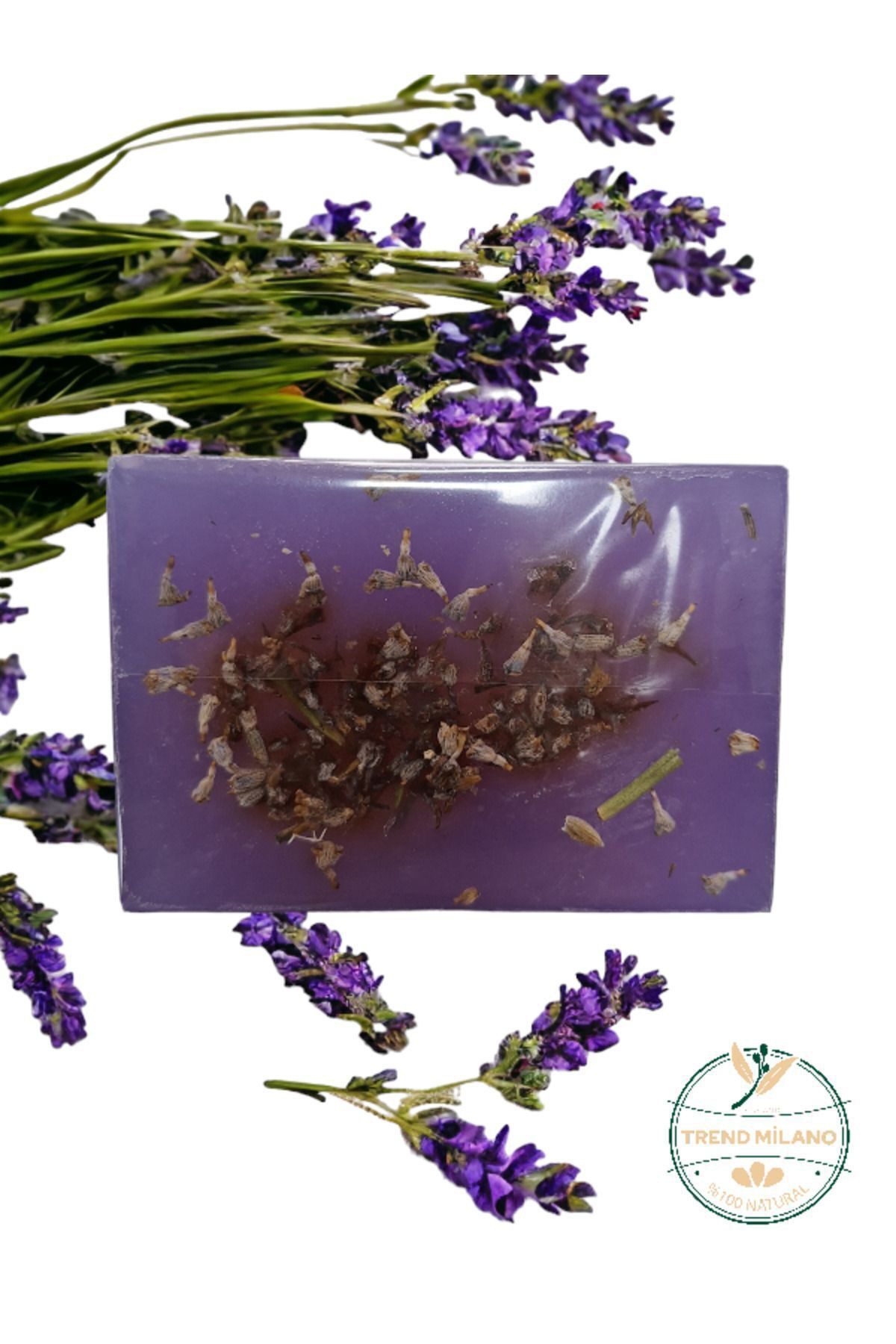 Doğal Lavanta Sabunu Yüz El Saç Vücut Natural Sabun 120 Gr