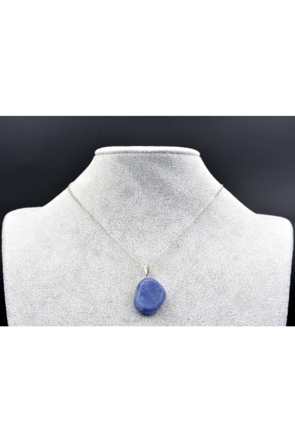 Doğal Mavi Aventurin Kolye Ucu 1.kalite 001