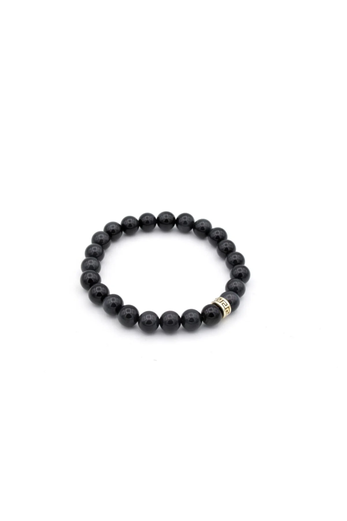 Doğal Obsidyen Taşı Bileklik 1.kalite 002