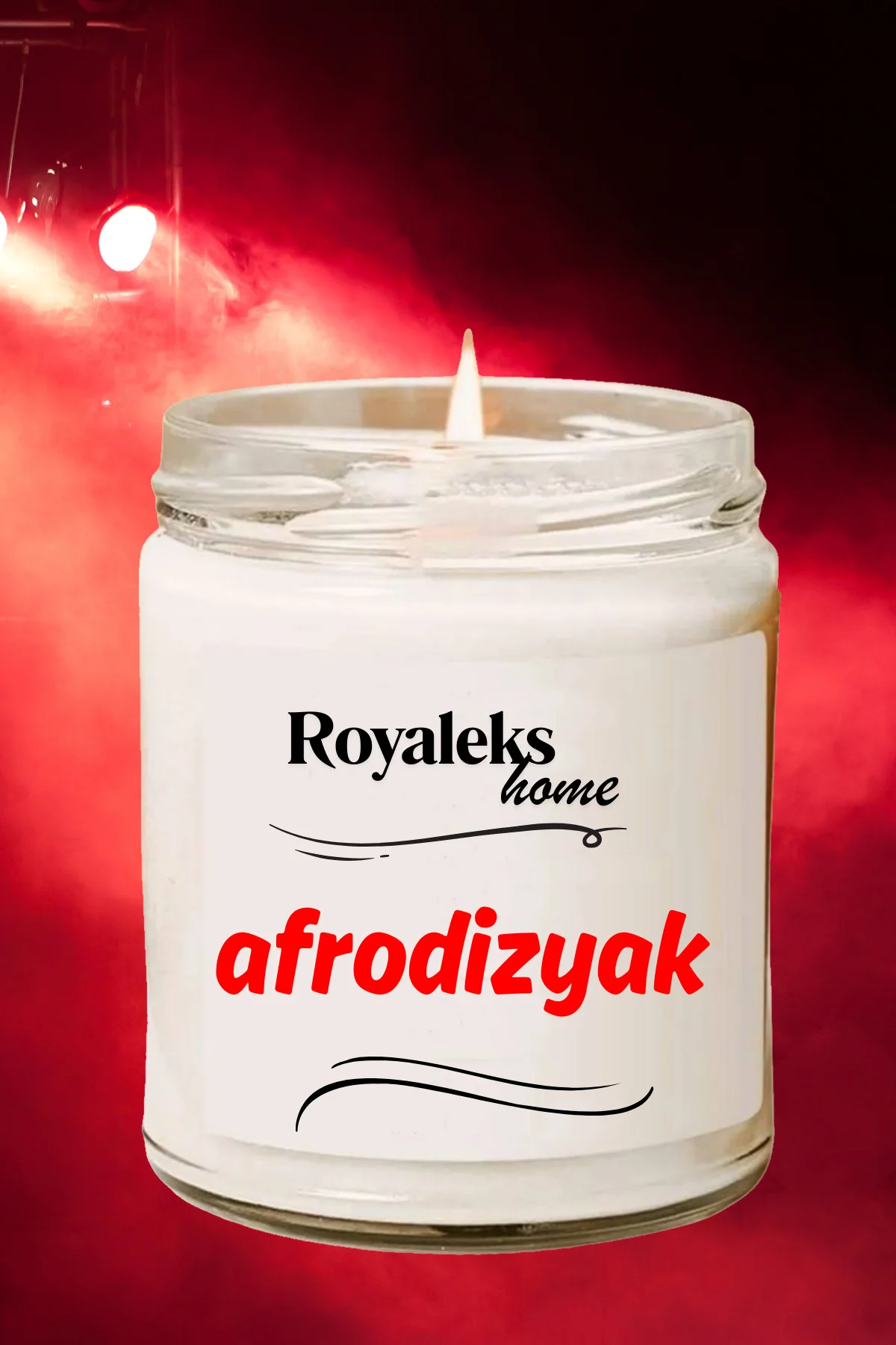 Doğal Özel Seri Kokulu Dekoratif Kavanoz Mum 210 cc - Afrodizyak 