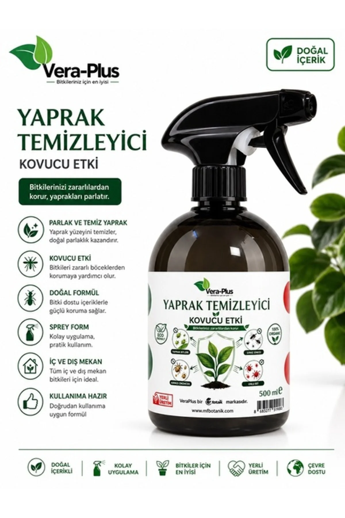 Doğal Parlaklık ve Koruma Seti - Vera-Neem ve Vera-Plus Bitki Bakım İkilisi