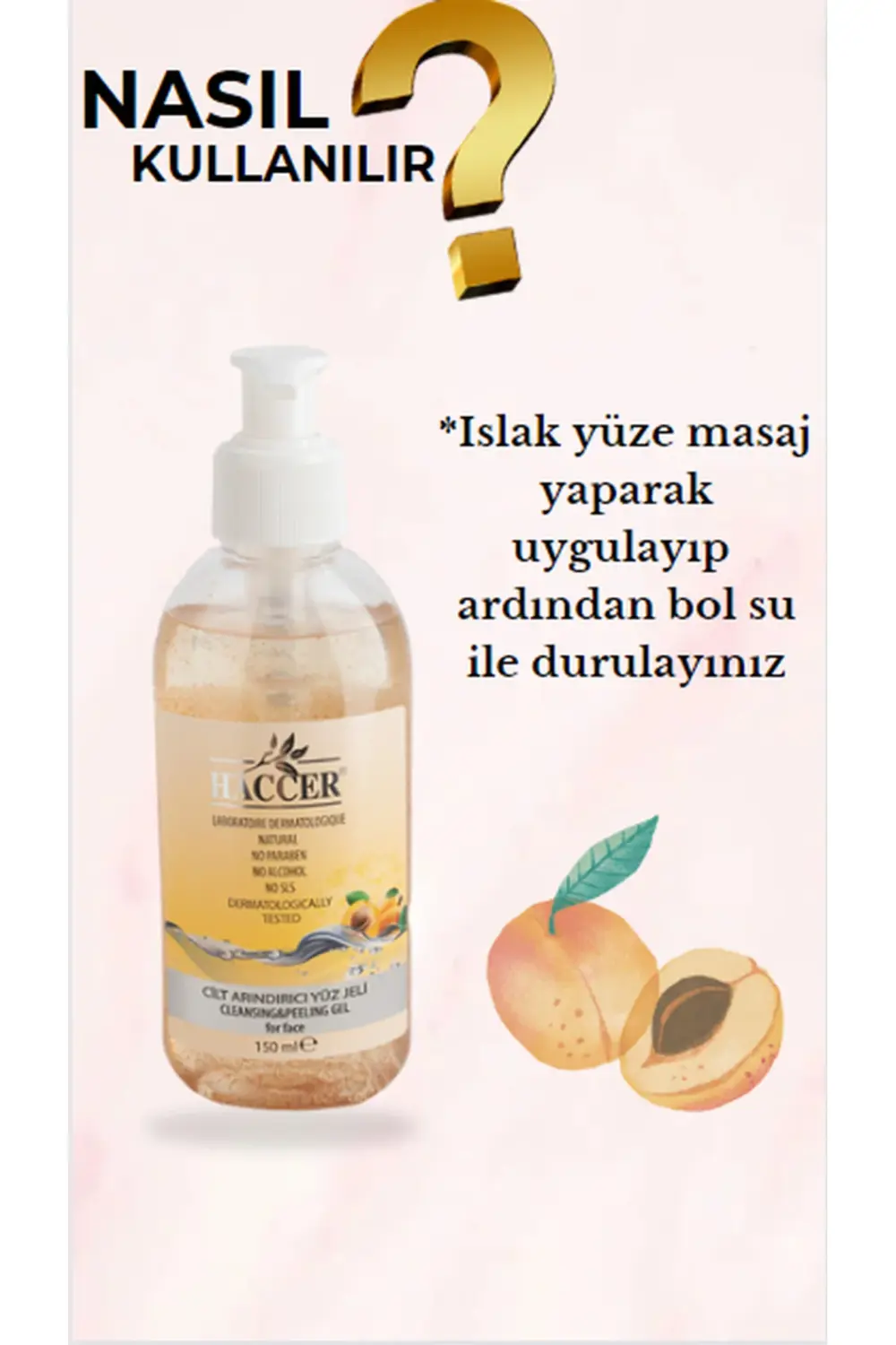 Doğal Peeling Yüz Temizleyici 150 ml Alkolsüz