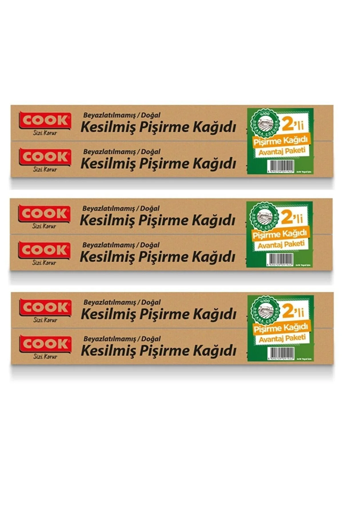 Doğal Pişirme Kağıdı 16*2'li (3 Çift) Fiyatı, Yorumları ve Özellikleri