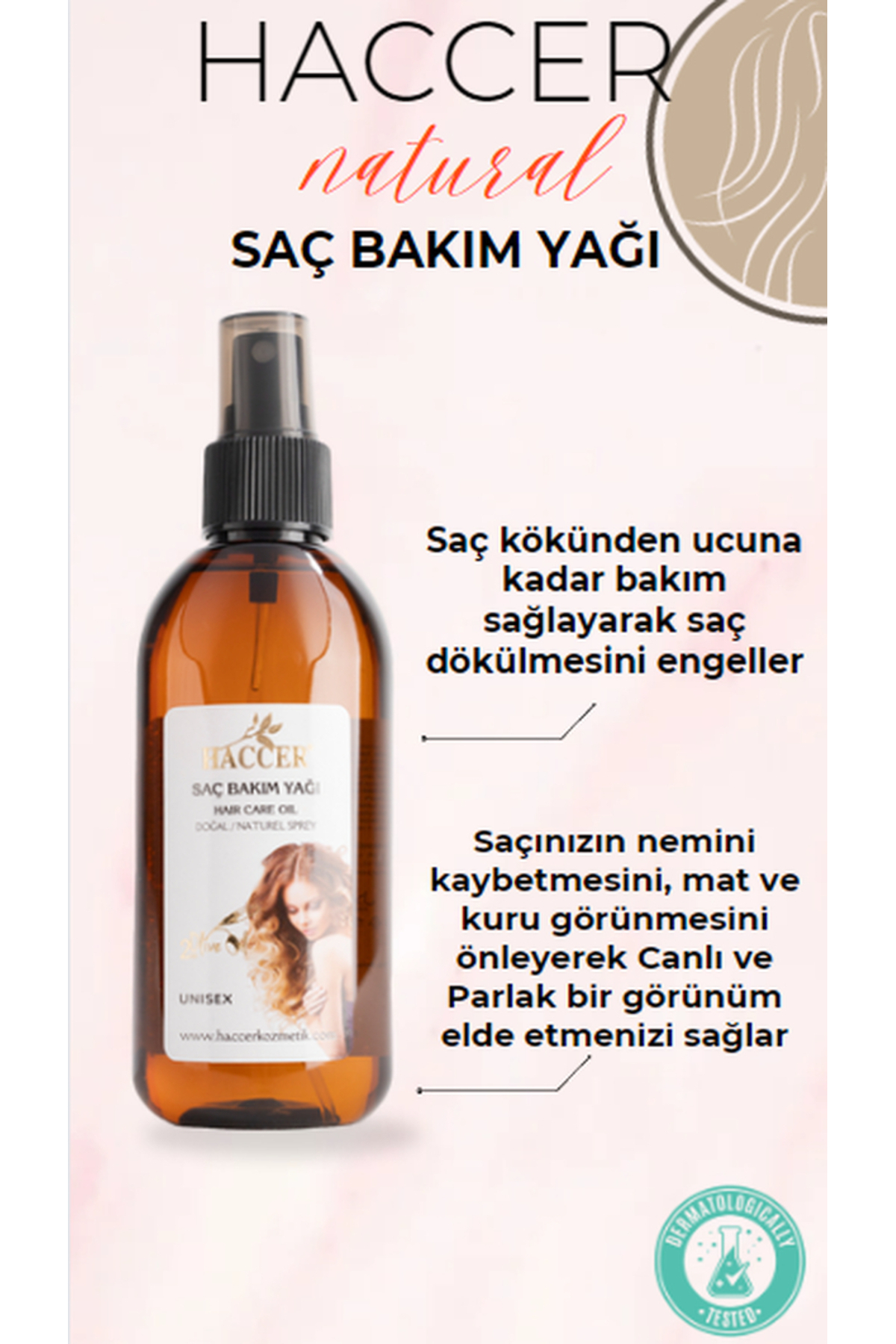 Doğal Saç Bakım Badem Yağı 150 ml