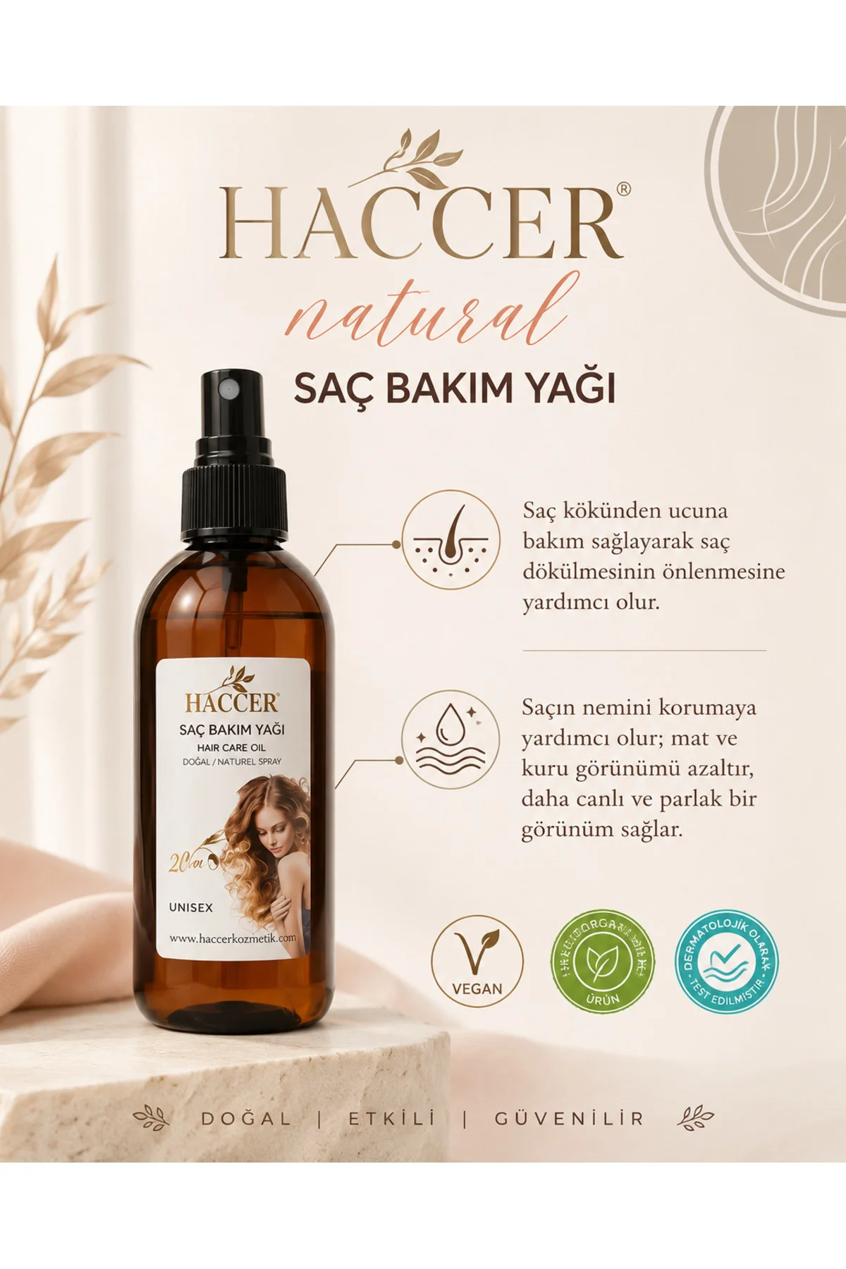 Doğal Saç Bakım Badem Yağı 150 ml