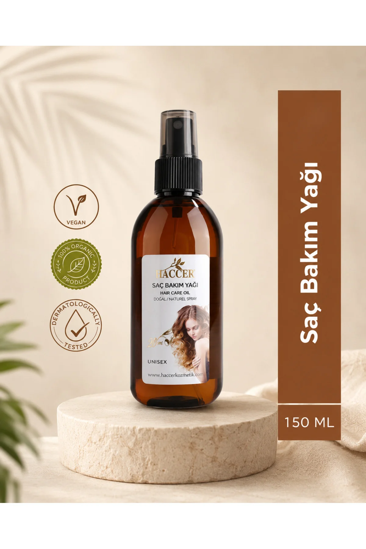 Doğal Saç Bakım Badem Yağı 150 ml