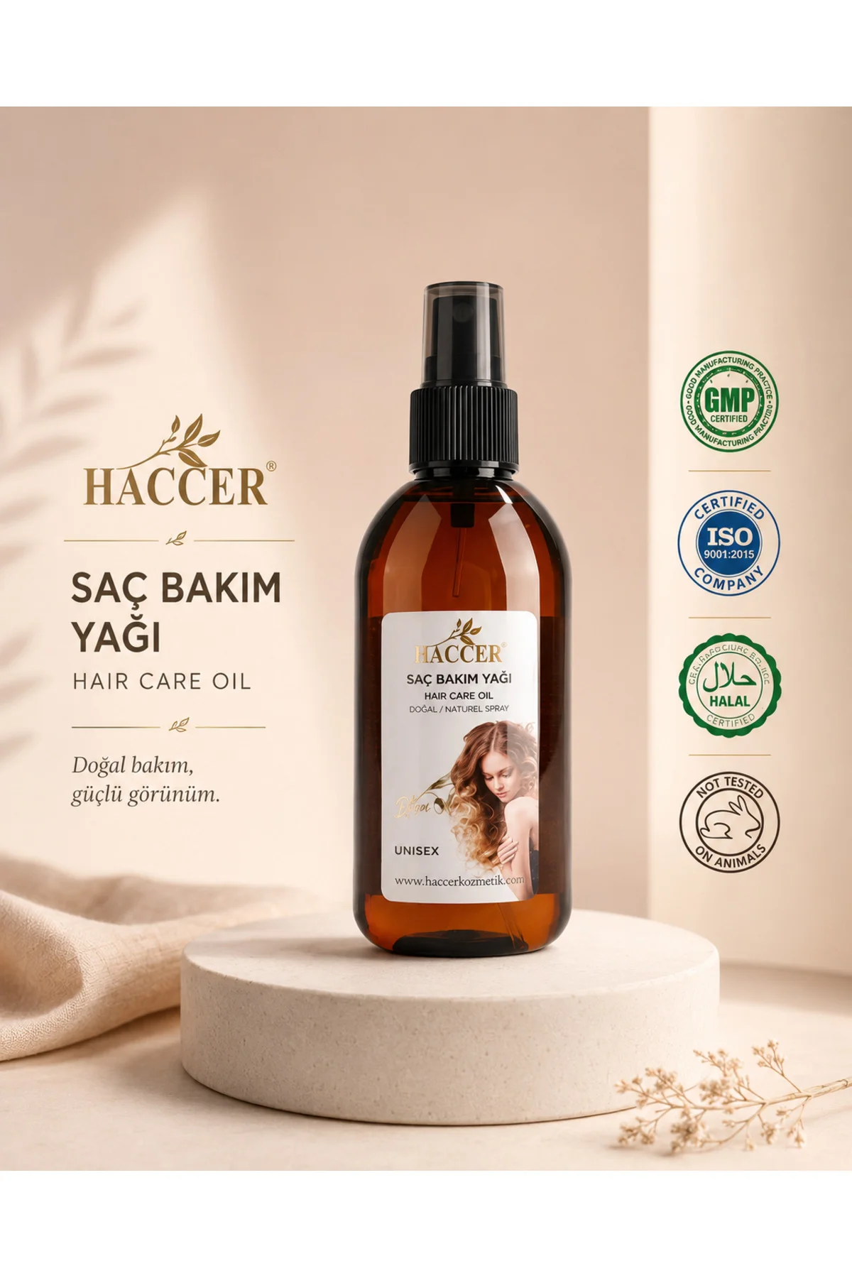 Doğal Saç Bakım Badem Yağı 150 ml