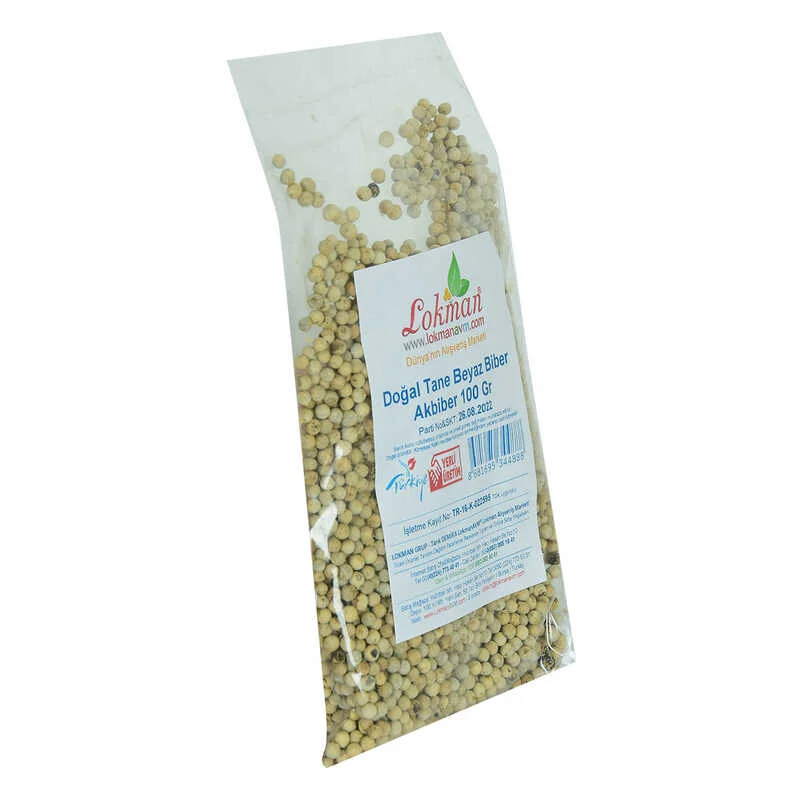 Doğal Tane Akbiber Beyaz Biber 100 Gr – Saf ve Aromalı Baharat Doğal Tane Akbiber Beyaz Biber 100 Gr – Saf ve Aromalı Baharat