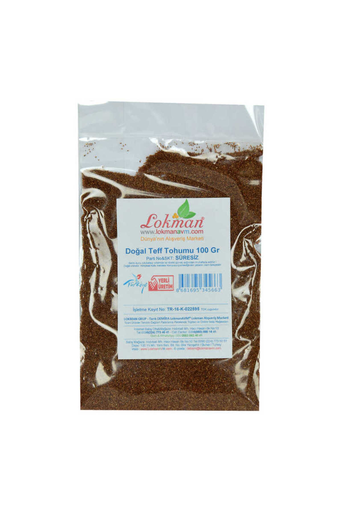 Oem Doğal Teff Tohumu 100 Gr Paket