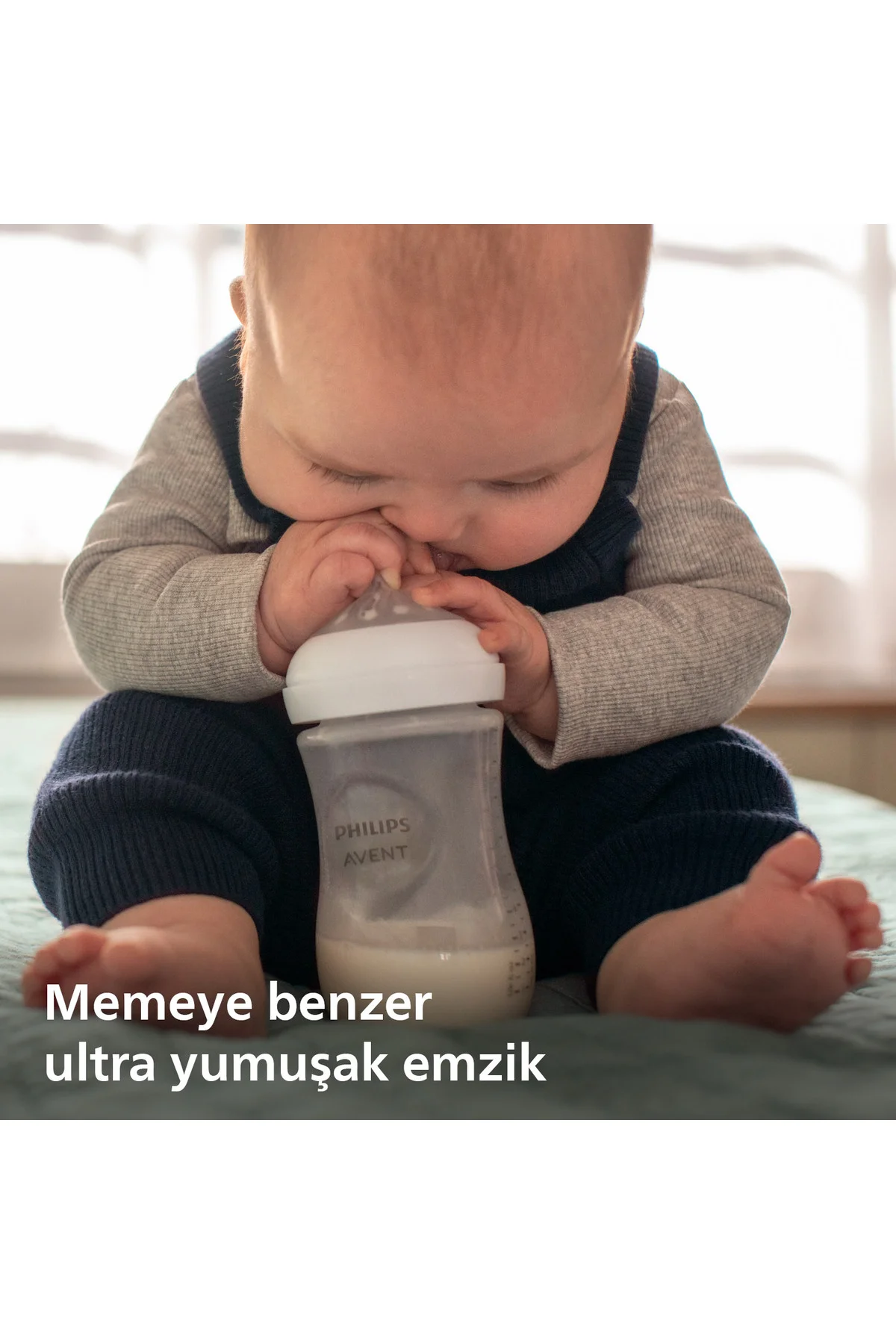 Doğal Tepkili Cam Biberon, 120ml, 0-3 Ay, SCY930/01