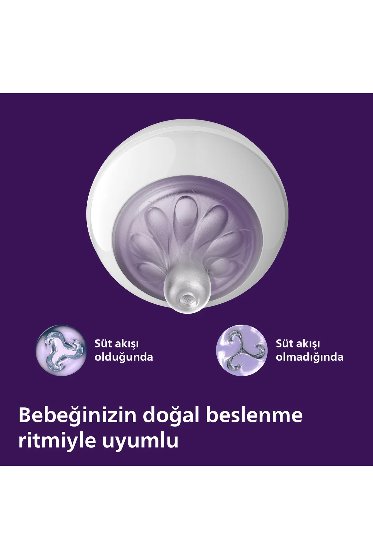 Doğal Tepkili Cam Biberon, 120ml, 0-3 Ay, SCY930/01