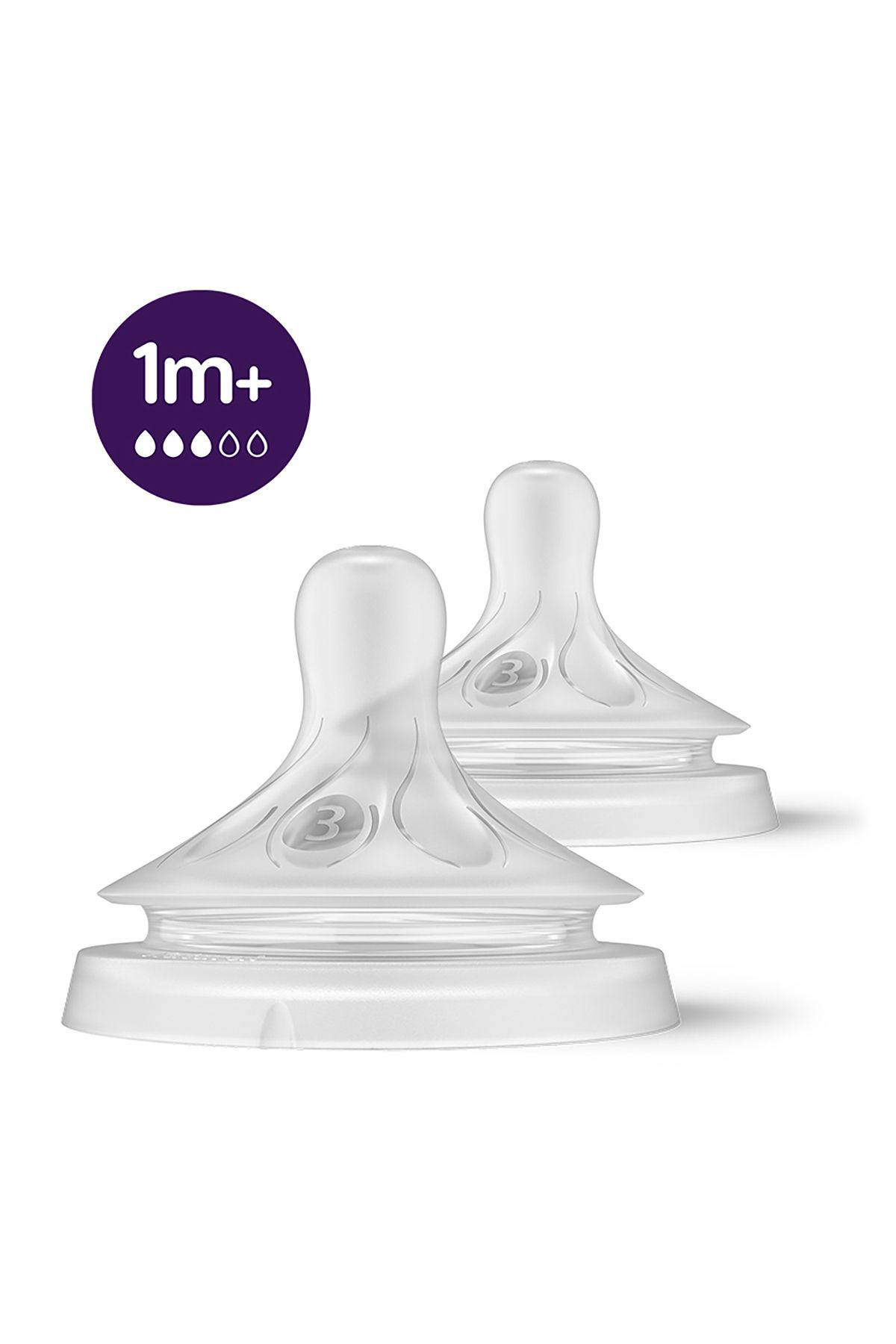 Philips Avent Doğal Tepkili Natural Response 2'Li Biberon Emziği No:3 1 Ay