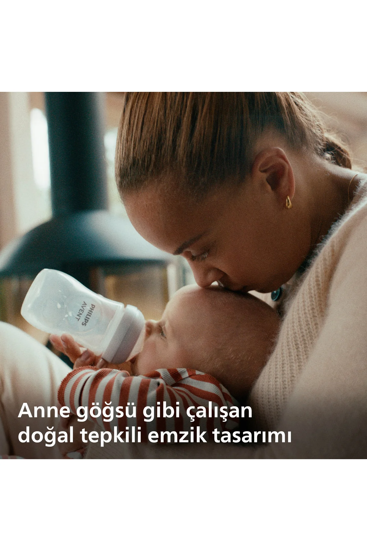 Doğal Tepkili PP Mavi Biberon, 260ml, 3-6 Ay, SCY903/21