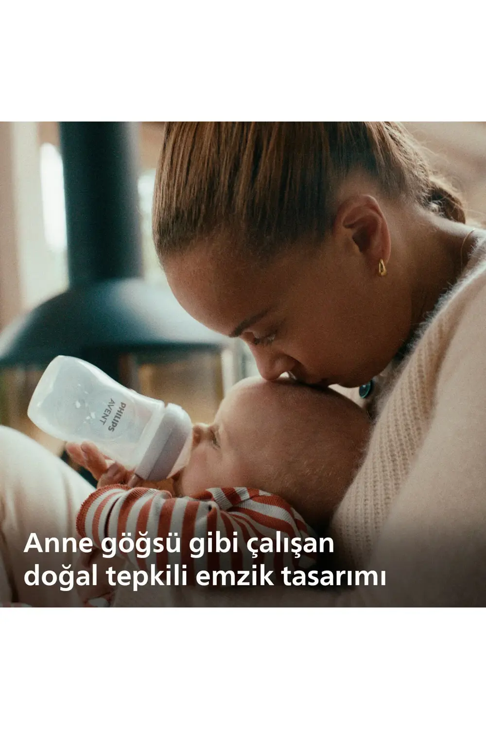 Doğal Tepkili PP Mavi Biberon, 260ml, 3-6 Ay, SCY903/21