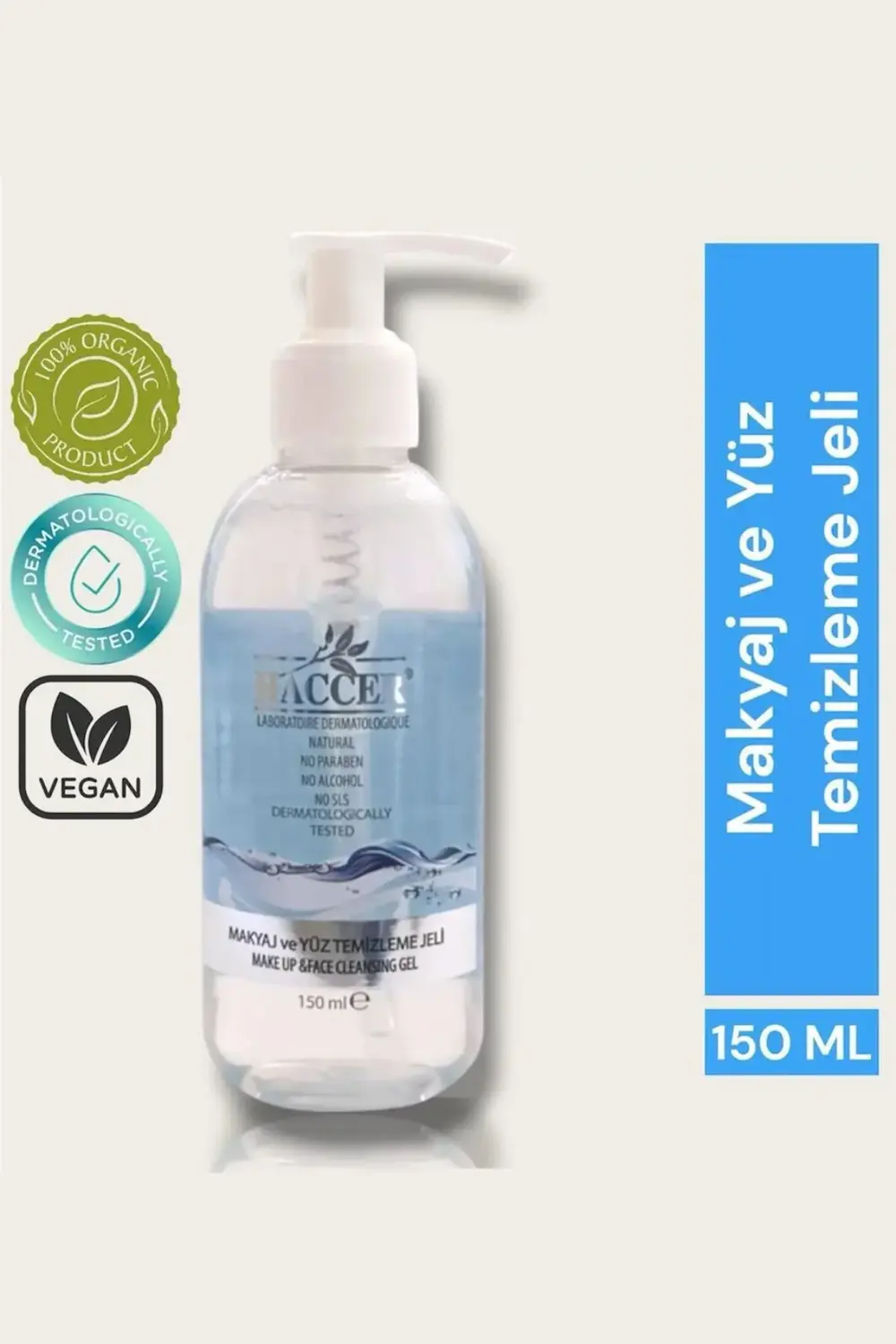 Doğal Yüz Ve Makyaj Temizleme Jeli 150ml Alkolsüz